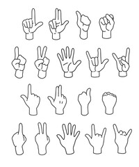 ハンドサインのコレクション２