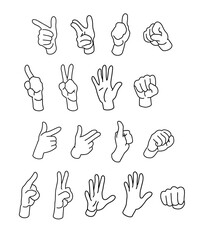 ハンドサインのコレクション１