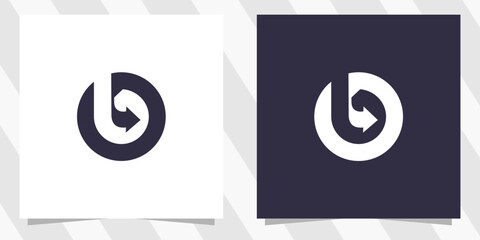 letter b with arrow logo design