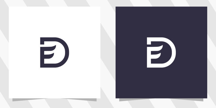 letter df fd logo design