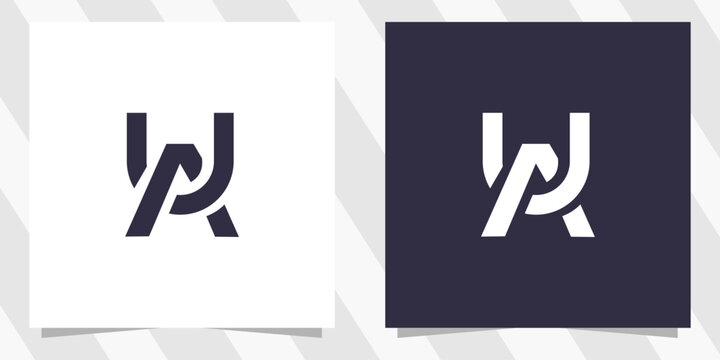 letter ua au logo design