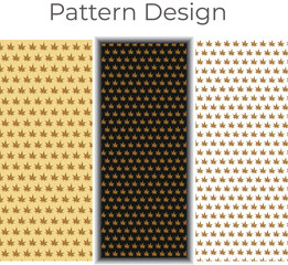 Vector Pattern Design Of Nature Template. 