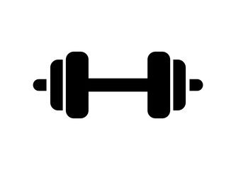 Vector element of Dumbbell, Glyph icon.