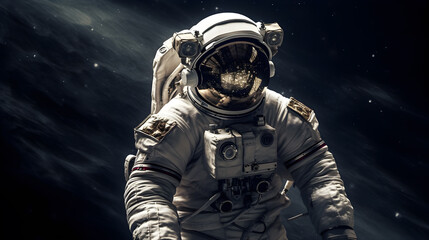 an astronaut floating through space - generative ai