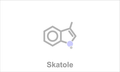 Simplified formula icon of skatole.