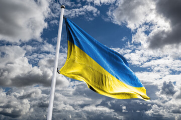 The national flag of Ukraine Ukraine counteroffensive reported in four areas