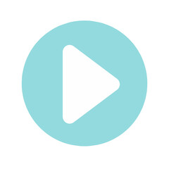 fresh simple play button icon design 