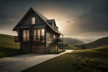 house in the mountains