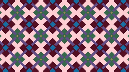 geometric pattern design with multi kaleidoscope motifs. fabrics and batik motifs