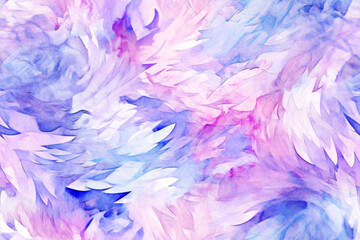 Fototapeta premium Watercolor abstract blue purple and light pink background. AI generated