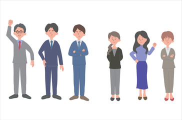 Obraz premium ビジネスパーソンのイラスト