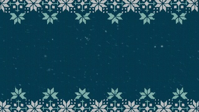 Cute Christmas Knitting Style Background