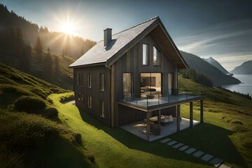 house in the mountains