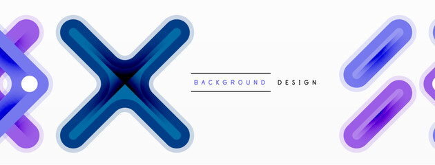 Cross line background minimal geometric template. Design for wallpaper, banner, background, landing page, wall art, invitation, prints, posters