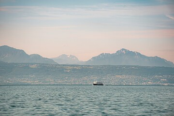 Obraz premium boat on the sea
