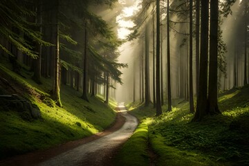 Fototapeta premium morning in the forest