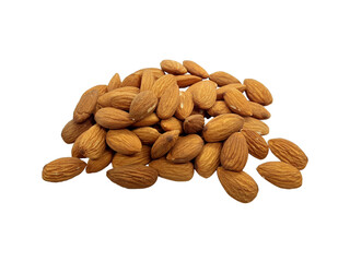 Almonds isolated on white background png
