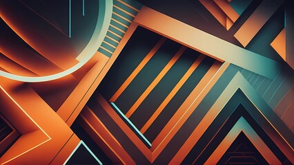 abstract background retro futuristic