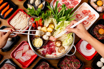 Get Your Taste with Hotpot Cuisine, Shabushi Food. Family time with buffet food