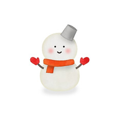 雪だるまのイラスト