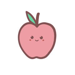 Cute Kawaii Fruit Character Plant Cartoon Sticker