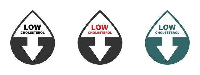 Low cholesterol icons