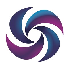 Naklejka premium Elegant swirl abstract logo, ai generated