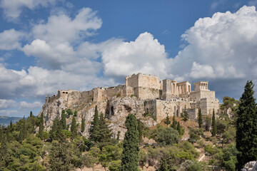 Widok na Partenon Ateny, Grecja