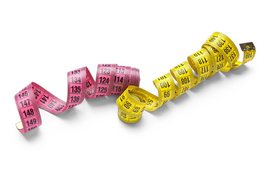 Measuring Tapes On White Background