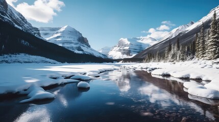 beautiful view of the lake Generative AI, AI Generated