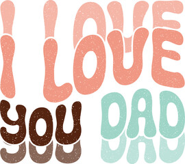 Happy Father's Day Dad Papa Colorful Graphics. Funny Daddy Saying, Quote and Slogan for Print on Demand Business (POD) and Printing Industry.