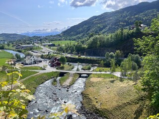 Steinsdalsfossen Steinsdal Waterfall Norheimsund Hardanger Norway