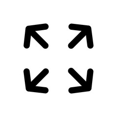 Full screen icon on transparent background.