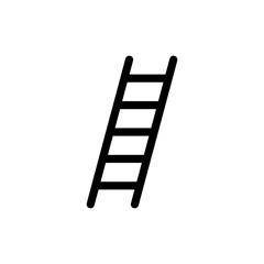 Ladder icon on transparent background.