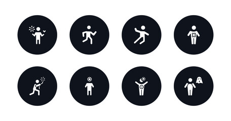 symbol for mobile filled icons set. filled icons such as loved human, crappy human, excited human, terrible sorry incomplete better stupid vector.