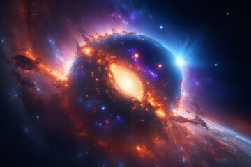 Captivating Cosmic Cataclysm. Celestial destruction captured in a stock photo. Explore the wonders of the universe. #CosmicCataclysm #CelestialDestruction #AstroPhotography #CosmicWonders