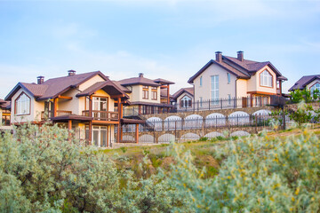 New houses in the cottage village