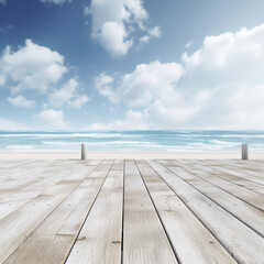 wooden pier in beach