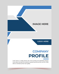 Brochure creative design, Multipurpose template with cover, back and inside pages, Trendy minimalist flat geometric design, Vertical a4 format, book cover, flyer design, corporate, presentation
