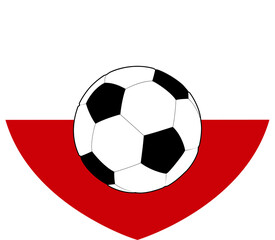 Poland Polish Flag Soccer Football Heart