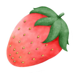 watercolor paint fruit and vegetable with basket