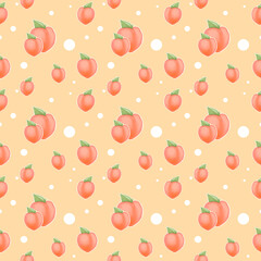 Peach background pattern seamless