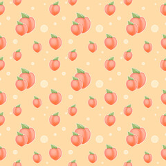 Peach background pattern seamless