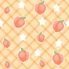Peach background pattern seamless