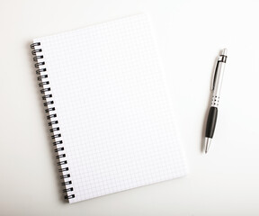 Empty open notebook