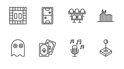 outline icons set. thin line icons such as ,