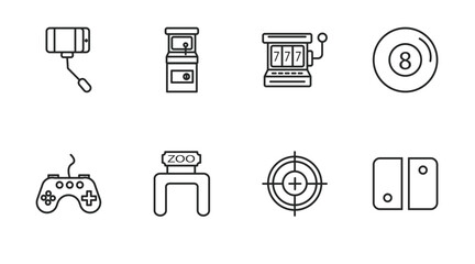 outline icons set. thin line icons such as ,