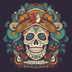 Obraz premium Dia de los muertos, Day of the dead, Mexican holiday, festival.