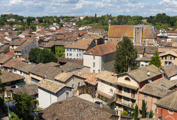 Fototapeta na wymiar Châtillon-sur-Chalaronne est une commune française située dans le département de l'Ain, en région Auvergne-Rhône-Alpes.