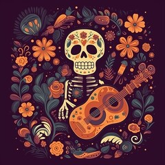 Dia de los muertos, Day of the dead, Mexican holiday, festival.